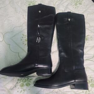 INC International Concepts Black Over the Knee Boots Size 5